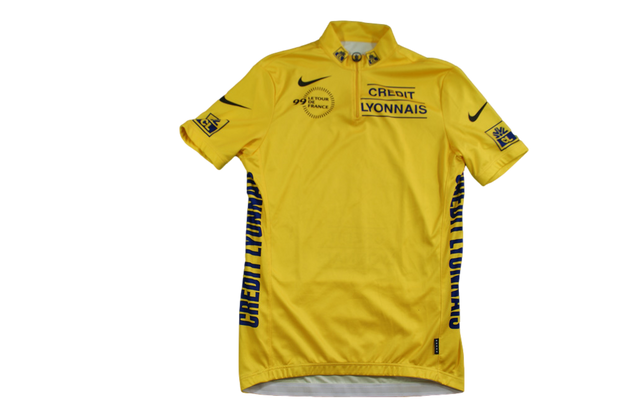 Maillot vélo rétro Nike Tour de France 1999 Crédit Lyonnais