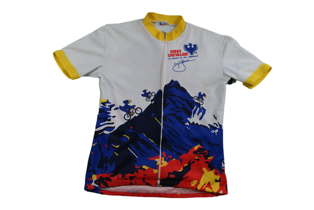 Maillot vélo rétro Sibille Serre Chevalier