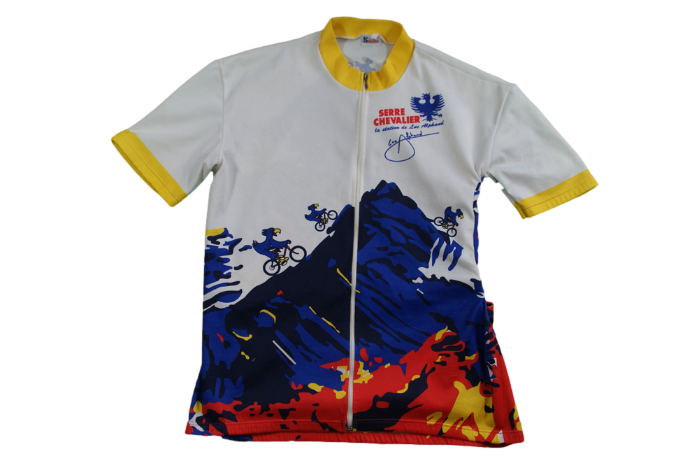Maillot cyclisme vintage Sibille Serre Chevalier
