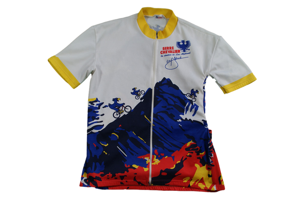 Maillot cyclisme vintage Sibille Serre Chevalier