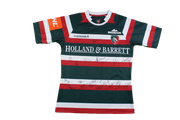 Maillot rugby rétro Leicester Tigers dédicacé