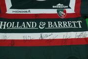 Maillot rugby rétro Leicester Tigers dédicacé