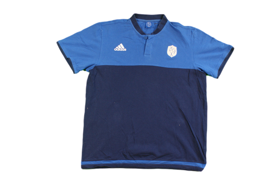 Polo rugby rétro Equipe de France XV de France Adidas