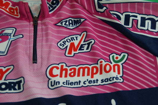 Maillot cyclisme vintage Morteau Saucisse Intersport Bigmat