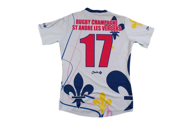 Maillot rugby rétro Rugby Champagne Charlie N°17