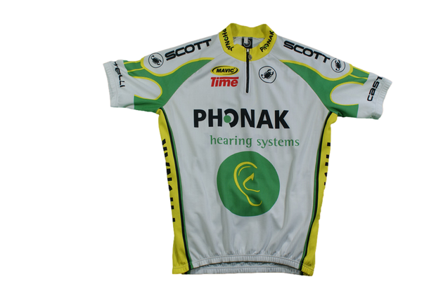 Maillot vélo vintage Phonak Castelli Mavic Time