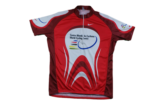 Maillot velo retro Nike Centre Mondial du Cyclisme The Sport Nuggets