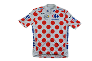 Maillot à pois vélo rétro Nike Tour de France 2009 Carrefour