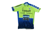 Maillot vélo vintage Saxo Bank Tinkoff