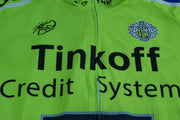 Maillot vélo vintage Saxo Bank Tinkoff