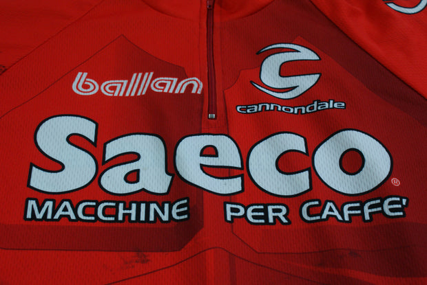 Maillot vélo rétro Cannondale Saeco