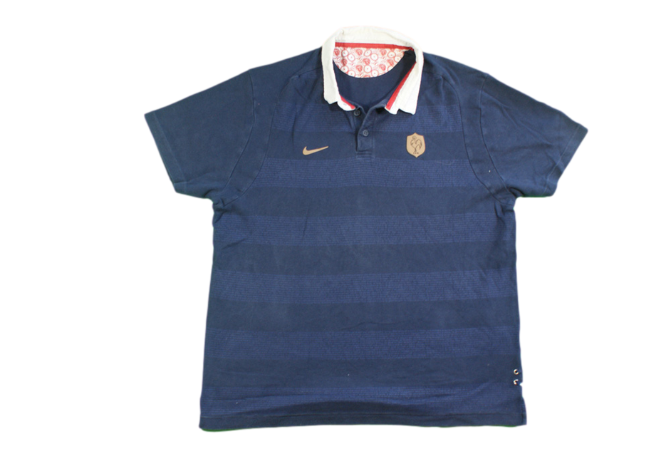 Maillot Rugby Vintage ROC SPORT - N°8 - Jaune/Noir - Taille XL - Made In France