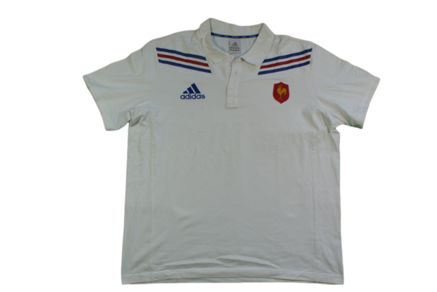 Polo rugby rétro équipe de France Adidas