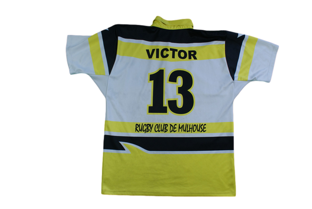 Maillot rugby rétro RC Mulhouse N°13 Victor