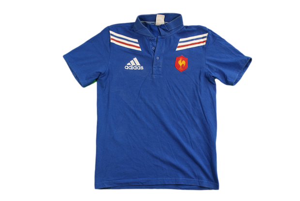 Polo rugby rétro XV de France Adidas