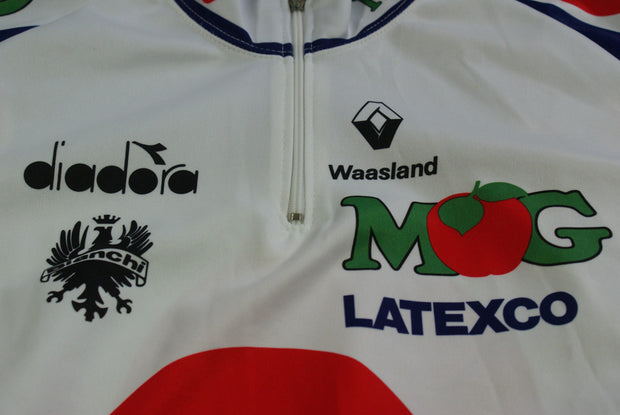 Maillot vélo rétro Diadora MOG GB BIanchi Latexco