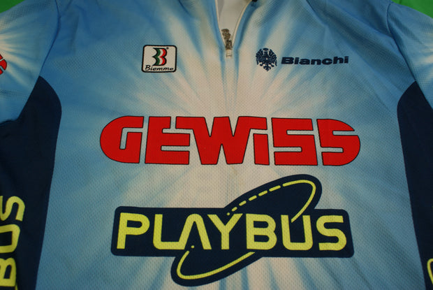 Maillot cyclisme vintage Gewiss Bianchi Biemme Playbus