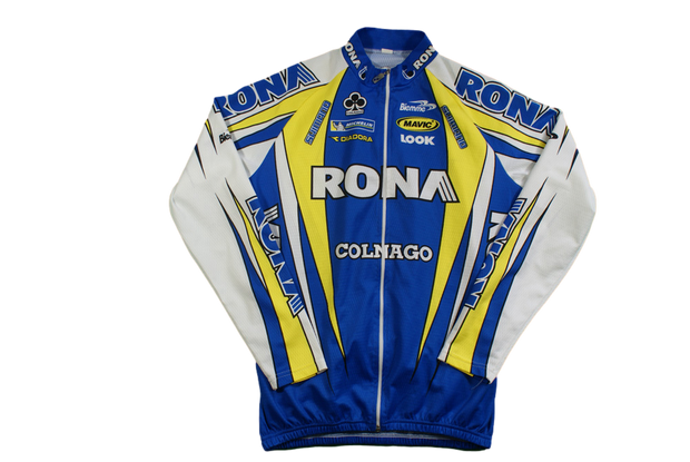 Veste vélo rétro Diadora Rona Shimano Mavic Michelin Colnago Look Biemme