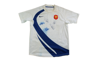 Maillot rugby rétro XV de France équipe de France Nike dédicacé