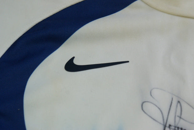 Maillot rugby rétro XV de France équipe de France Nike dédicacé