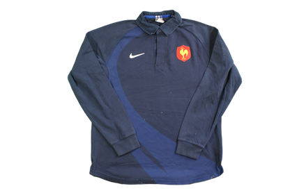 Polo rugby rétro équipe de France XV de France Nike