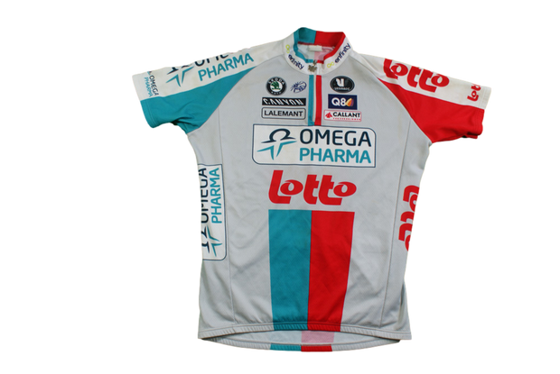 Maillot vélo vintage Omega Pharme Vermarc Q8