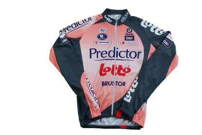 Veste cyclisme vintage Lotto Vermarc Predictor Ridley Q8 UCI