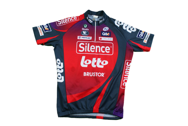 Maillot vélo rétro Lotto Vermarc Q8 UCI Ridley Silence