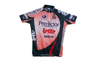 Maillot cyclisme vintage Lotto Vermarc Predictor Ridley Q8 UCI