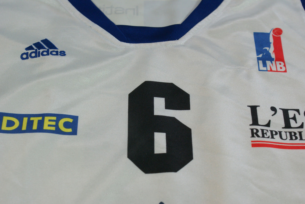Maillot basket rétro Adidas Besançon N°6 LNB