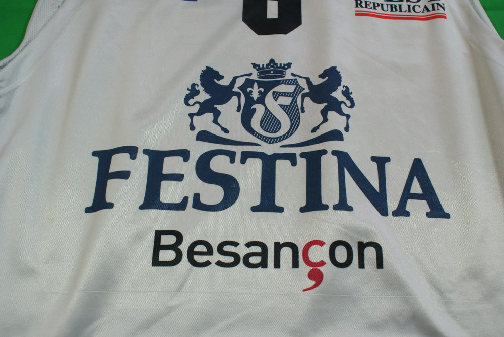Maillot basket rétro Adidas Besançon N°6 LNB