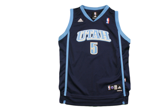 Maillot basket vintage Jazz Utah N°5 Boozer NBA