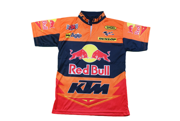 Maillot vélo rétro Red Bull Dunlop Moto GP KTM