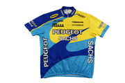 Maillot vélo rétro Tinazzi Selle Italia Peugeot Adidas Mavic