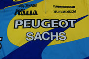 Maillot vélo rétro Tinazzi Selle Italia Peugeot Adidas Mavic