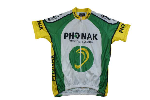 Maillot vélo rétro Phonak manches courtes