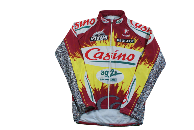 Veste cyclisme vintage Casino AG2R Peugeot Nalini Vitus