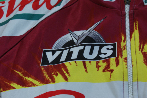 Veste cyclisme vintage Casino AG2R Peugeot Nalini Vitus