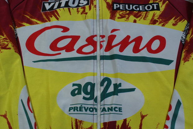 Veste cyclisme vintage Casino AG2R Peugeot Nalini Vitus