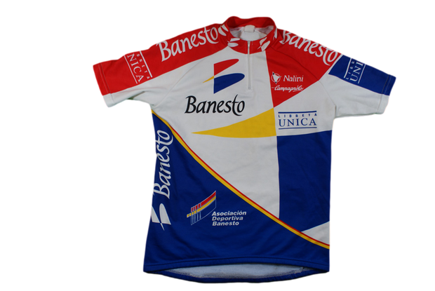 Maillot cyclisme rétro Nalini Banesto Campagnolo Libreta Unica