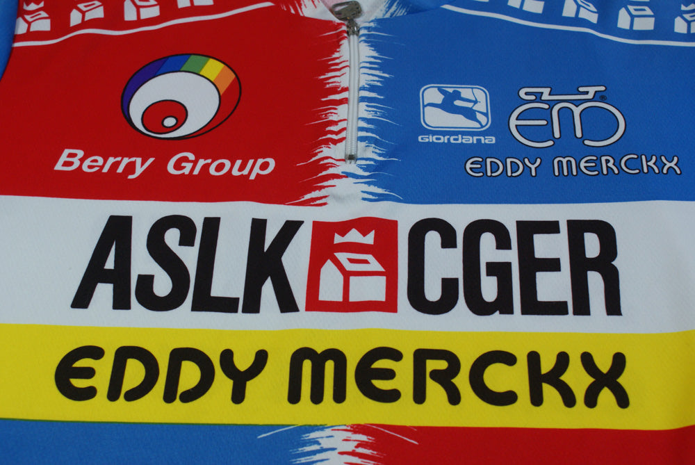 Maillot cyclisme vintage ASLK CGER Eddy Merckx Giordana