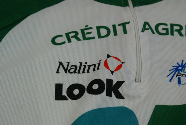 Maillot cyclisme vintage Nalini Crédit Agricole Look UCI