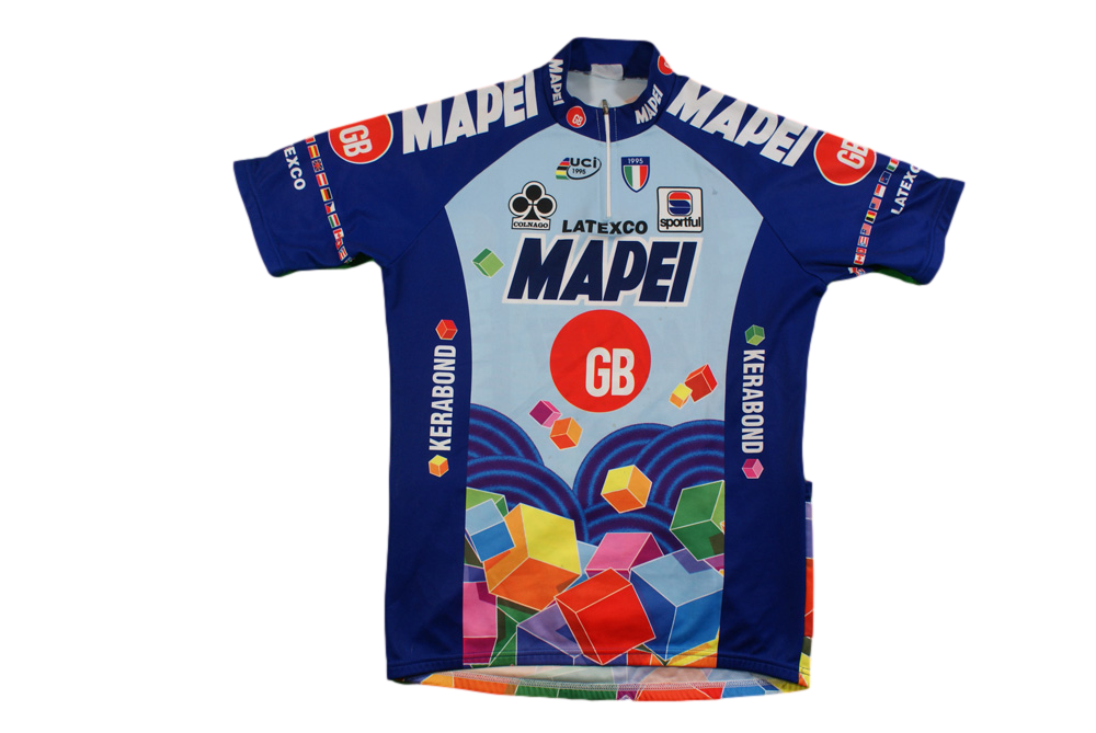 Maillot cyclisme vintage Sportful Mapei Colnago Latexco UCI 1995