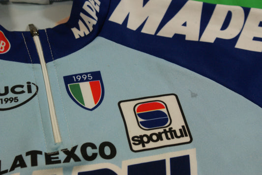 Maillot cyclisme vintage Sportful Mapei Colnago Latexco UCI 1995
