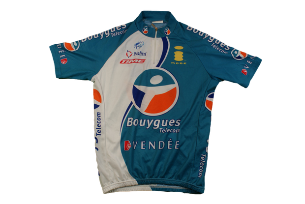 Maillot cyclisme vintage Nalini UCI Mode Time Bouygues Telecom