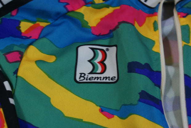 Veste vélo rétro Biemme Le groupement Bianchi