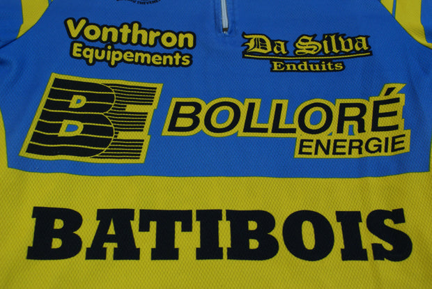 Maillot vélo rétro Batibois Meyer Bolloré energie