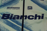 Veste vélo rétro Santini Bianchi Shimano