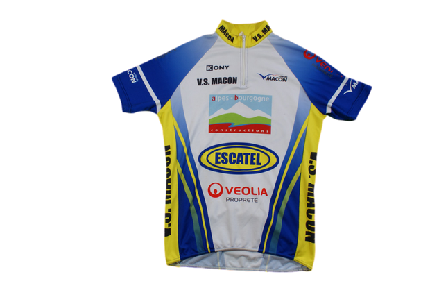 Maillot vélo rétro Kony Escatel Veolia Macon