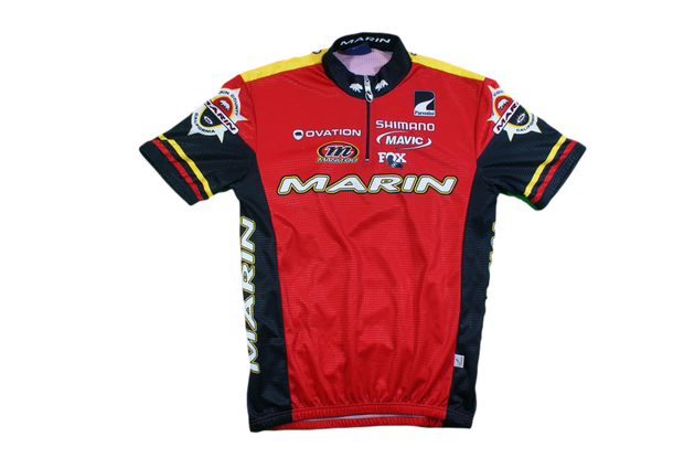 Maillot cyclisme rétro Parentini Marin Shimano Mavic Manitou Ovation